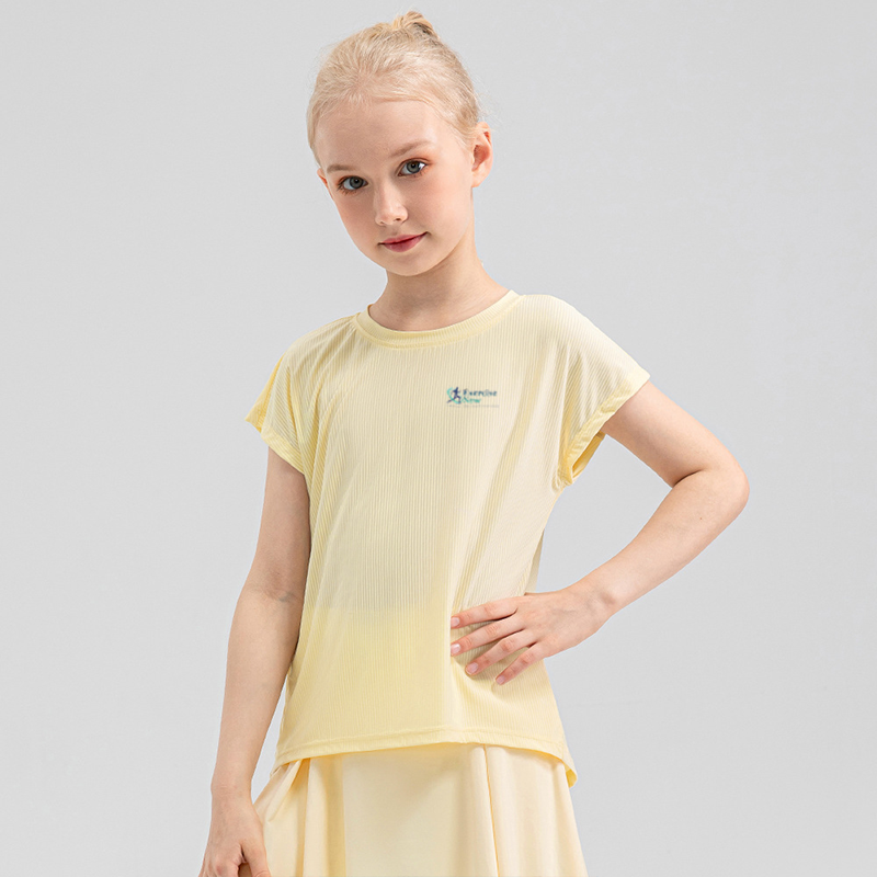 Quick Drying Breathable Kids Yoga Tops