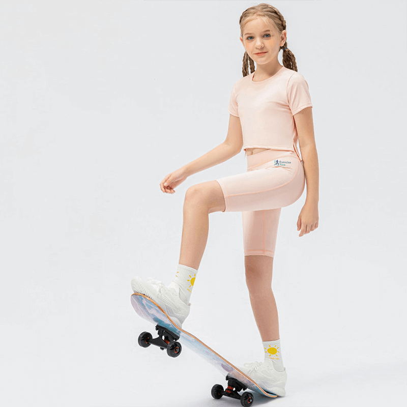 High Quality Nude Sports Biker Shorts For Kid's