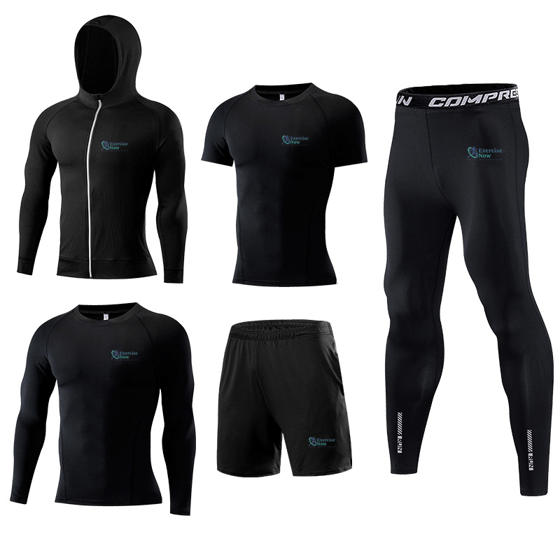 Boys Slim Sportswear Short Sleeves Leggings Set